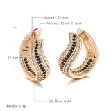 Geometric Zircon Women's Drop Earrings 585