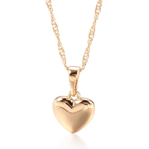 Minimalist Style Heart Pendant Necklace Women Jewelry