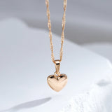 Minimalist Style Heart Pendant Necklace Women Jewelry