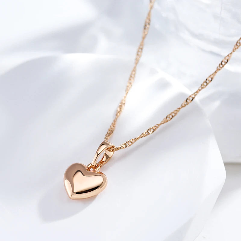 Minimalist Style Heart Pendant Necklace Women Jewelry