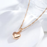 Minimalist Style Heart Pendant Necklace Women Jewelry