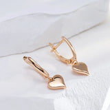 Heart Shape Dangle Earrings 585 for Women Party Jewelry