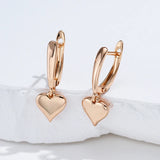 Heart Shape Dangle Earrings 585 for Women Party Jewelry