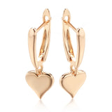 Heart Shape Dangle Earrings 585 for Women Party Jewelry
