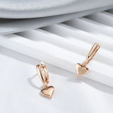 Heart Shape Dangle Earrings 585 for Women Party Jewelry