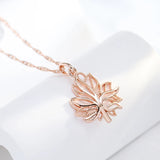 Smooth Maple Leaf Pendant 585 Plated Women Necklace Choker Chain Jewelry