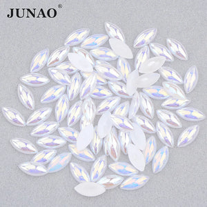 AB Horse Eye Flatback Pearl Pearls Beads for DIY Decorations