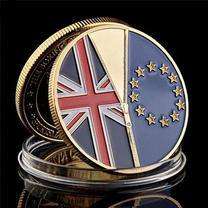 Britain Exiting From The Brexit 999 Coin Collection With Display Case