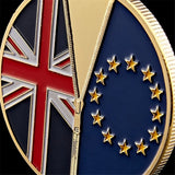 Britain Exiting From The Brexit 999 Coin Collection With Display Case