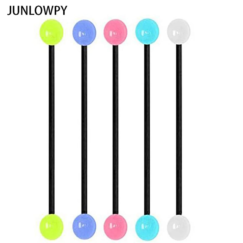 100pcs 5 Bioflex UV Glow Dark Industrial Barbell Body Jewelry 14G Ear Cartilage