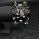 Men's Retro Skull Leather Bracelet