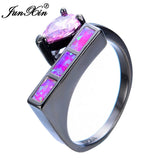 Pink Opal Ring Vintage Wedding Rings For Men And Women Jewelry