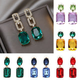 Crystal Dangle Earrings Charm Rhinestone Drops Wedding Jewelry