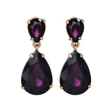 Crystal Water Drop Dangle Earrings Wedding Jewelry Women