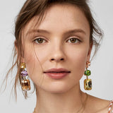 Crystal Water Drop Dangle Earrings Wedding Jewelry Women