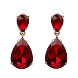 Crystal Earrings 24 Colors Brincos Wedding Water Drop Earrings