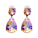 Crystal Earrings 24 Colors Brincos Wedding Water Drop Earrings