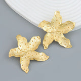 Vintage Conch Pendant Necklace & Starfish Earrings Set