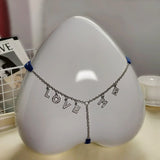 Sexy Crystal Letter Thong Waist Body Chain For Women