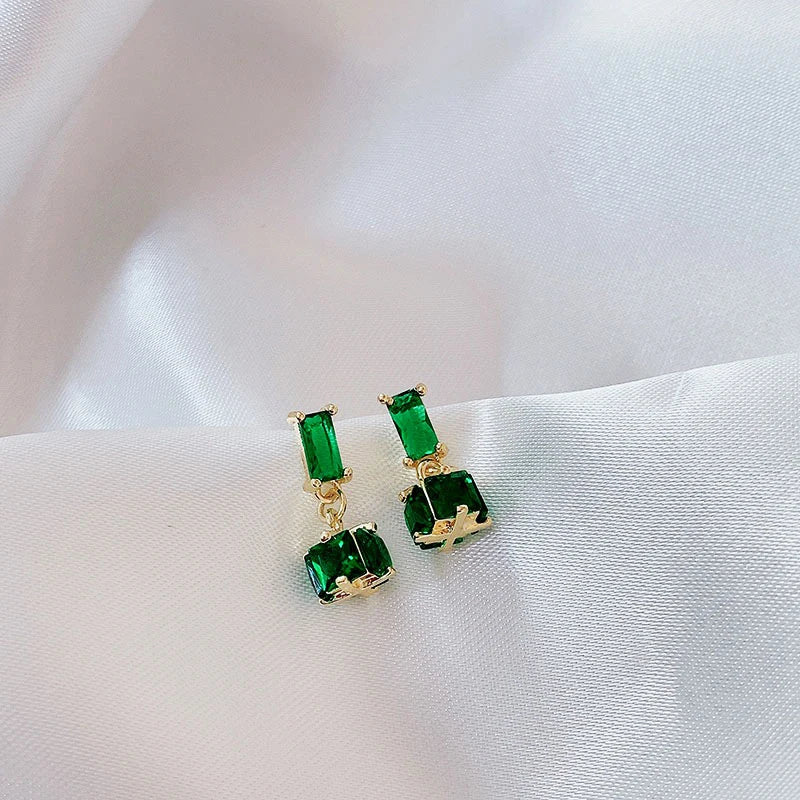 14k Real Filled Stud Earrings For Women Cubic Zirconia Brincos Earrings