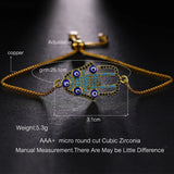 CZ Evil Eye Hamsa Hand Bracelets for Women