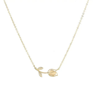 JUWANG Heart Necklace for Women Zircon Wedding Necklaces