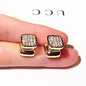 Double Sided Micro Rhinestone Magnetic Earrings