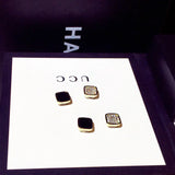 Double Sided Micro Rhinestone Magnetic Earrings