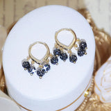 JUWANG Minimalist Diamond Earrings for Women
