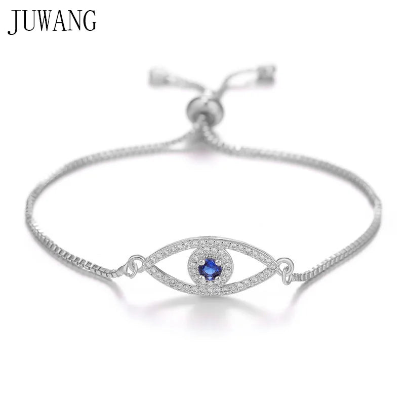 Evil Eye Chain Bracelet Abalone Shell Eyes Charm Link