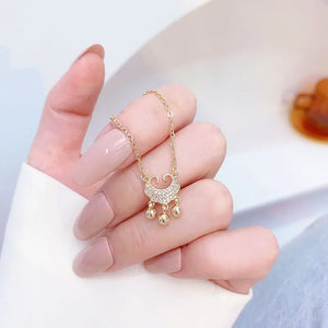 JUWANG Safety Lock Necklaces Clavicle Rope Necklaces For Lady