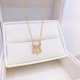 JUWANG Safety Lock Necklaces Clavicle Rope Necklaces For Lady