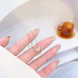 JUWANG Safety Lock Necklaces Clavicle Rope Necklaces For Lady