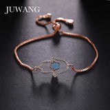 Women's Chain Bracelet with CZ Fatima Hand Charm