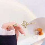 Four Leaf Clover Rotatable Bracelets Tiny Women Bracelets