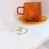 Four Leaf Clover Rotatable Bracelets Tiny Women Bracelets