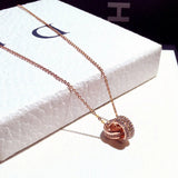 Crystal Temperament Clavicle Short Necklace Lady Wedding Romantic Classic