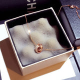 Crystal Temperament Clavicle Short Necklace Lady Wedding Romantic Classic
