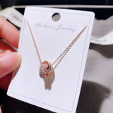 Crystal Temperament Clavicle Short Necklace Lady Wedding Romantic Classic