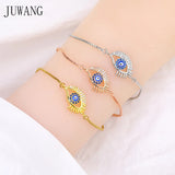 CZ Evil Eye Chain Bracelet for Women - Christmas Jewelry