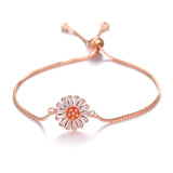 DIY Zircon Flower Charm Bracelets For Women