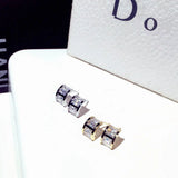 Minimalist Flash Rhinestone Earrings for Women