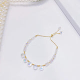 JUWANG Flash Bracelets Crystal Minimalist Bracelet For Women