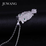 Vintage Owl CZ Necklace for Women Girl Chain Jewelry Christmas Gift