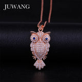 Vintage Owl CZ Necklace for Women Girl Chain Jewelry Christmas Gift