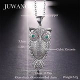 Vintage Owl CZ Necklace for Women Girl Chain Jewelry Christmas Gift