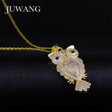 Vintage Owl CZ Necklace for Women Girl Chain Jewelry Christmas Gift
