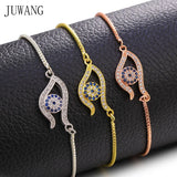 Women Link Bracelets Evil Eye Charm Adjustable Chain Bracelet DIY