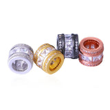 10 Pcs Lucky Loose Beads Cubic Zirconia Mosaic Bead Pendants DIY Jewelry