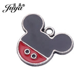 15pcs Mouse Charms Enamel Pendants for DIY Jewelry Making